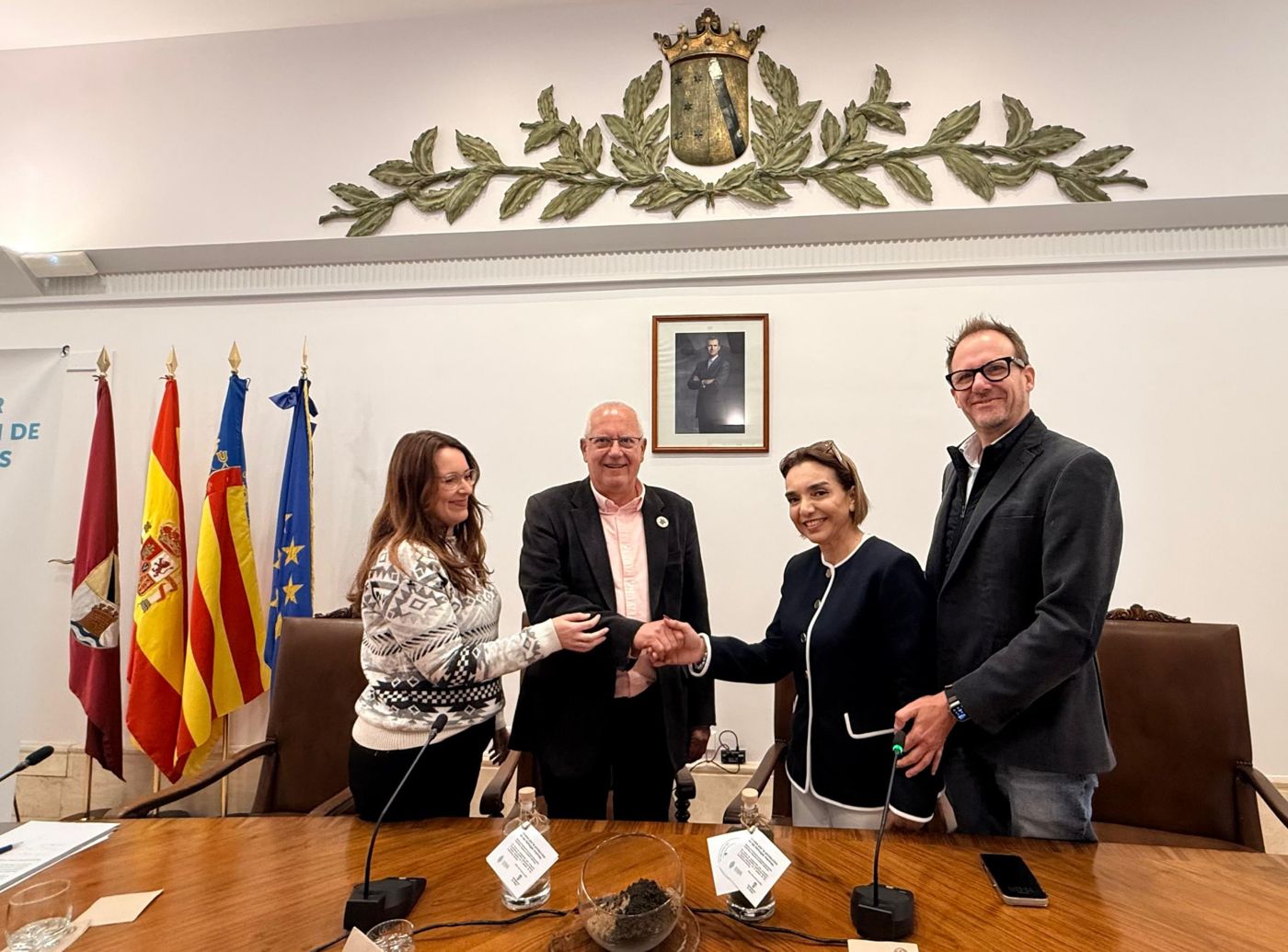 Frédéric Kauffmann at an institutional meeting in Spain